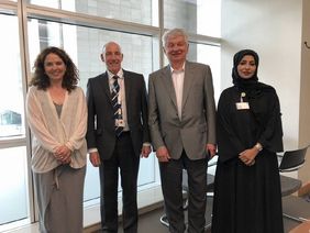 Meeting Prof. Adam Stewart Cairns, CEO, Qatar Rehabilitation Institute and Dr. Wafa AI Yazeedi, Director of the Qatar Rehabilitation Institute  