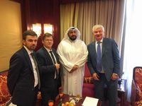 Meeting with Kuwaiti Minister of Health Sheikh Dr. Bassel Al-Sabah